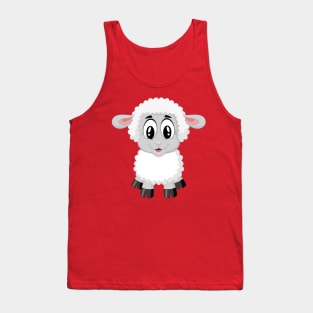 Cute Young Sheep Tank Top